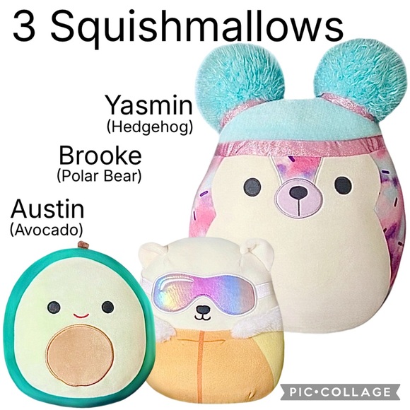 LIKE NEW! (3) Squishmallows - Picture 1 of 5